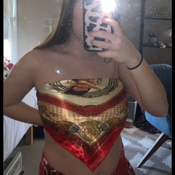 silk head scarf - Picture 2 of 2